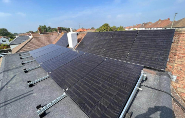 flat roof solar panel